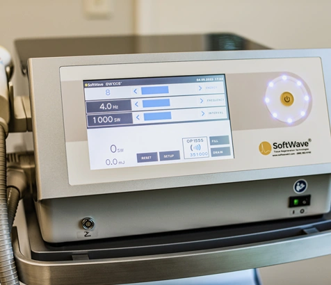 Medical device console with a touchscreen