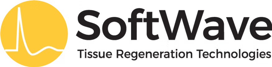 SoftWave logo featuring a yellow circular icon